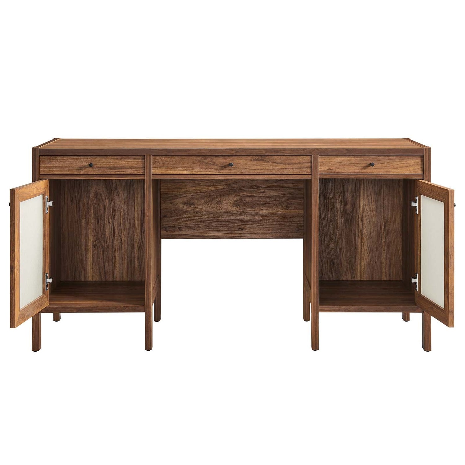 Capri 58&quot; Wood Grain Office Desk By HouseBean