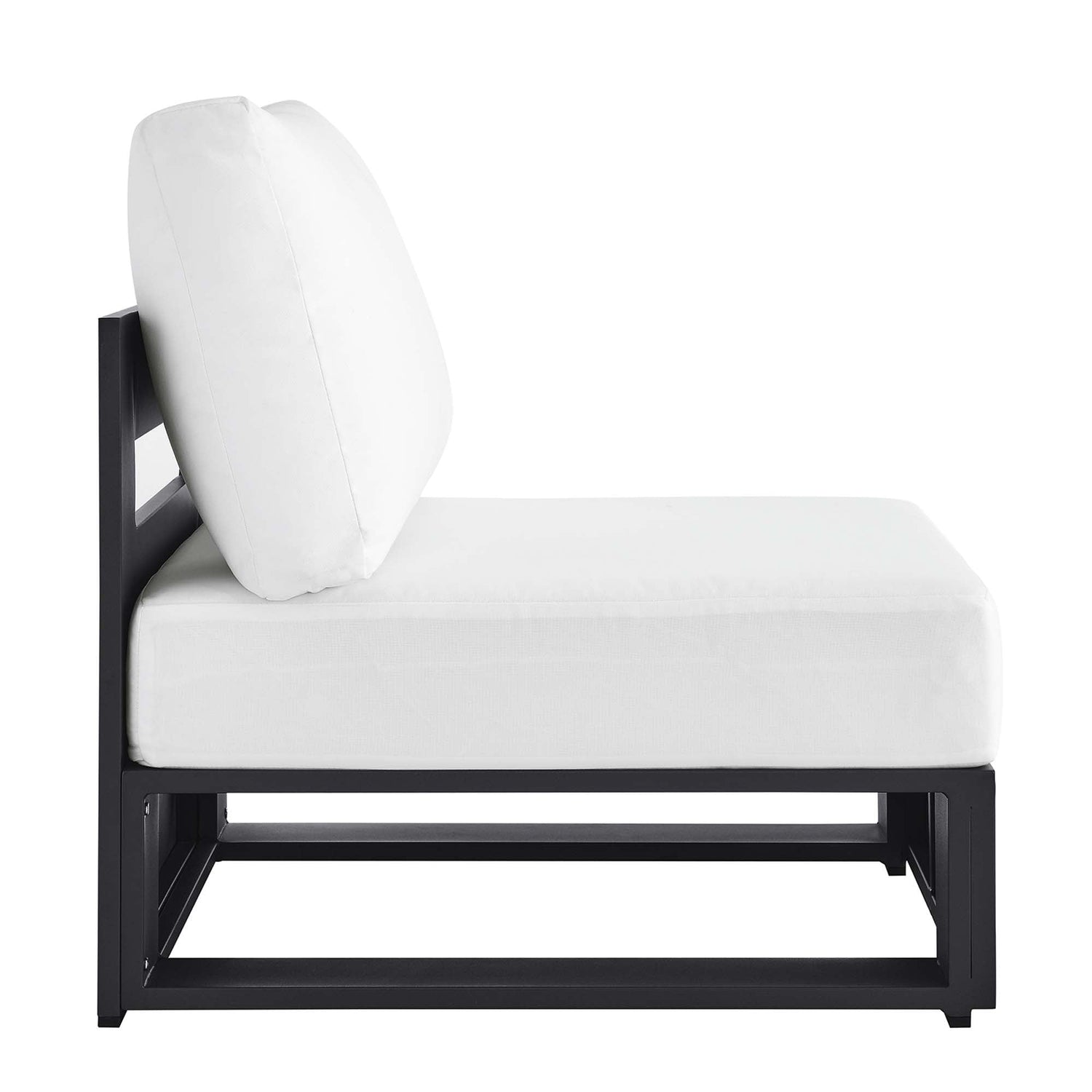 Tahoe Outdoor Patio Powder-Coated Aluminum Modular Armless Chair by Modway