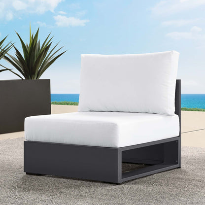 Tahoe Outdoor Patio Powder-Coated Aluminum Modular Armless Chair by Modway