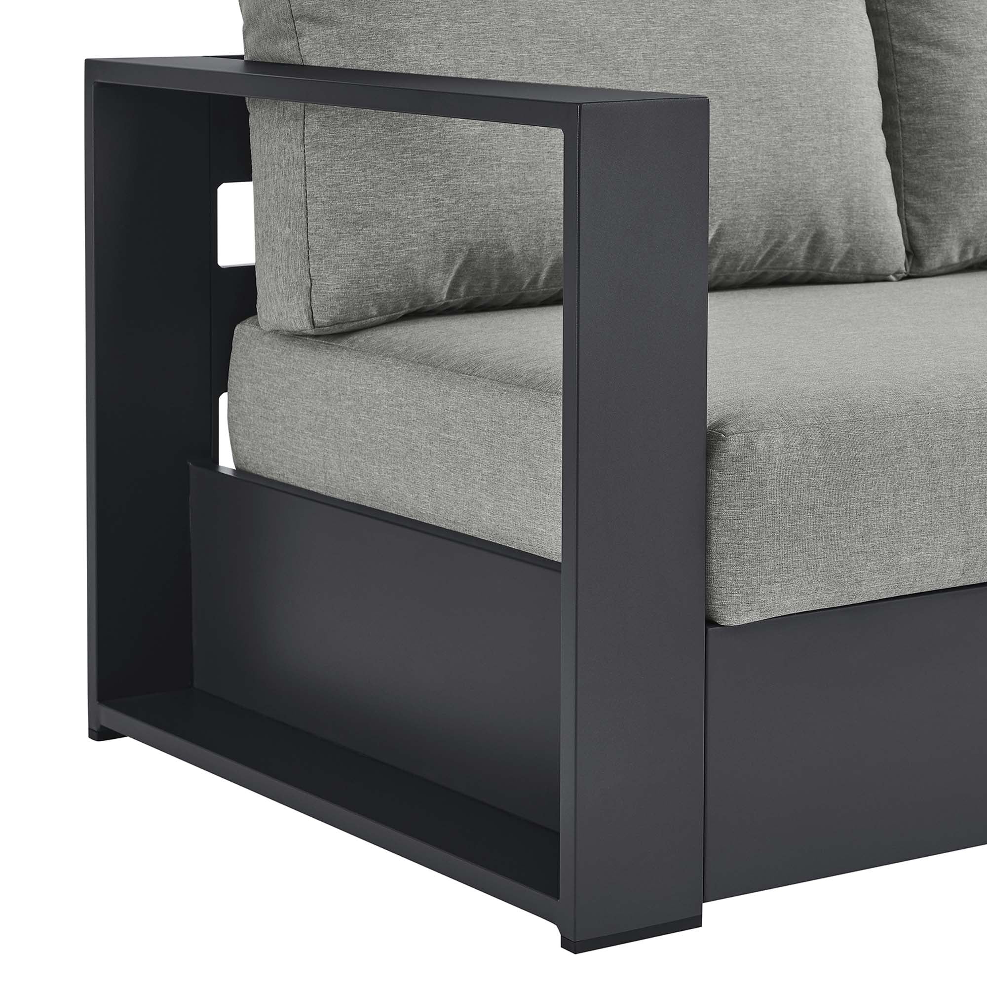 Tahoe Outdoor Patio Powder-Coated Aluminum Modular Left-Facing Loveseat by Modway