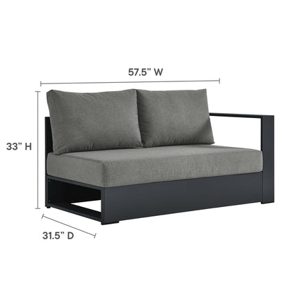 Tahoe Outdoor Patio Powder-Coated Aluminum Modular Right-Facing Loveseat by Modway