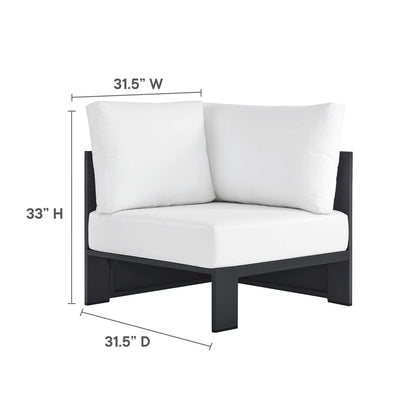 Tahoe Outdoor Patio Powder-Coated Aluminum Modular Corner Chair by Modway