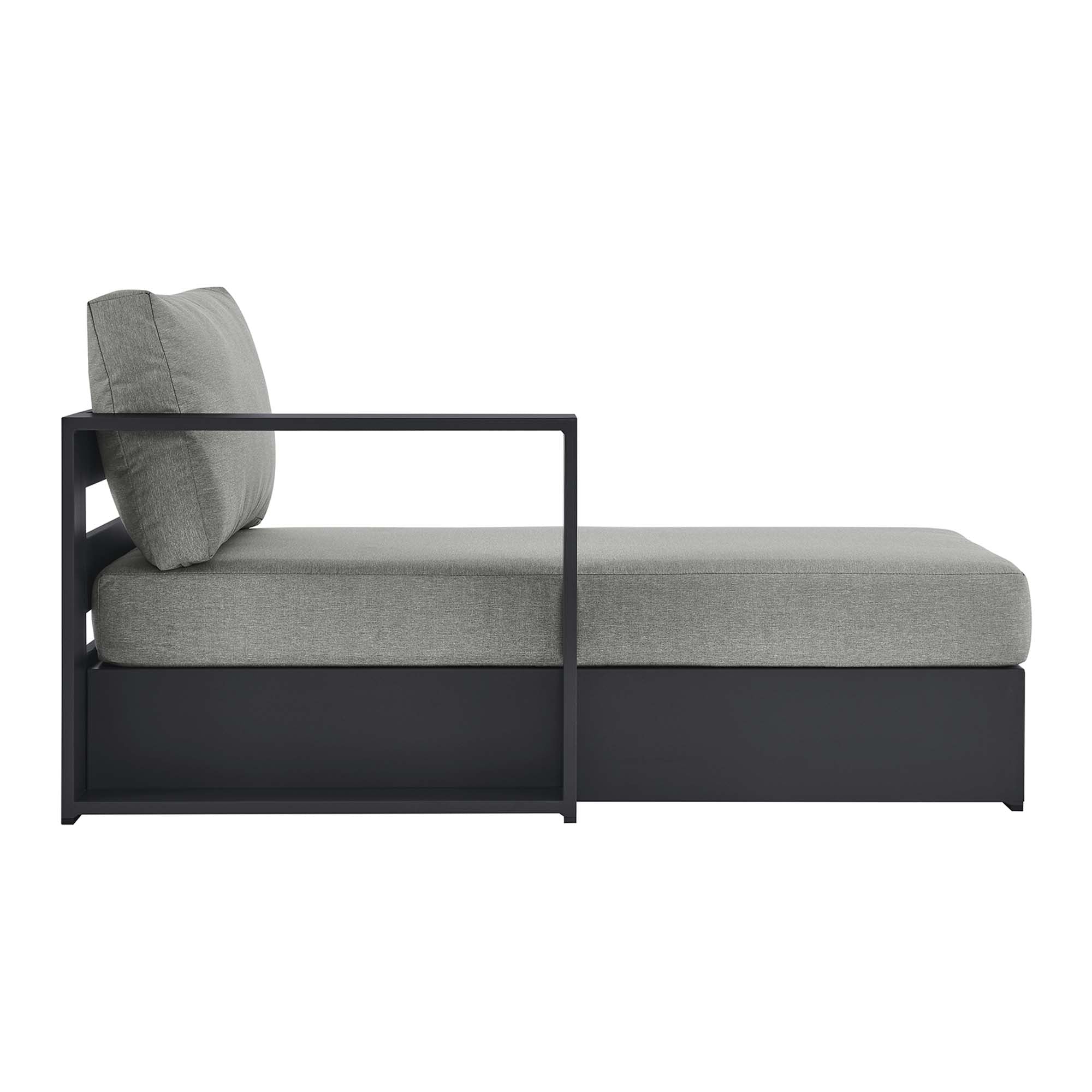 Tahoe Outdoor Patio Powder-Coated Aluminum Modular Left-Facing Chaise Lounge by Modway