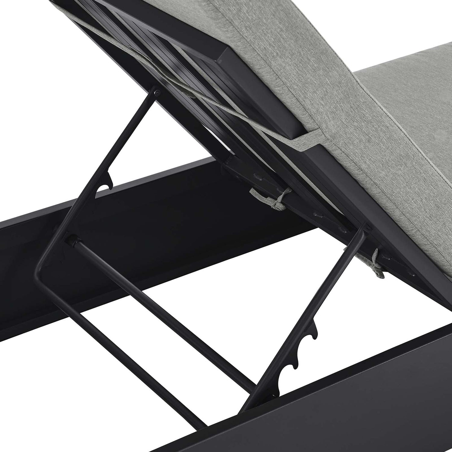 Tahoe Outdoor Patio Powder-Coated Aluminum Chaise Lounge Chair By HouseBean