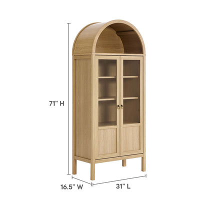 Tessa Tall Arched Storage Display Cabinet by Modway