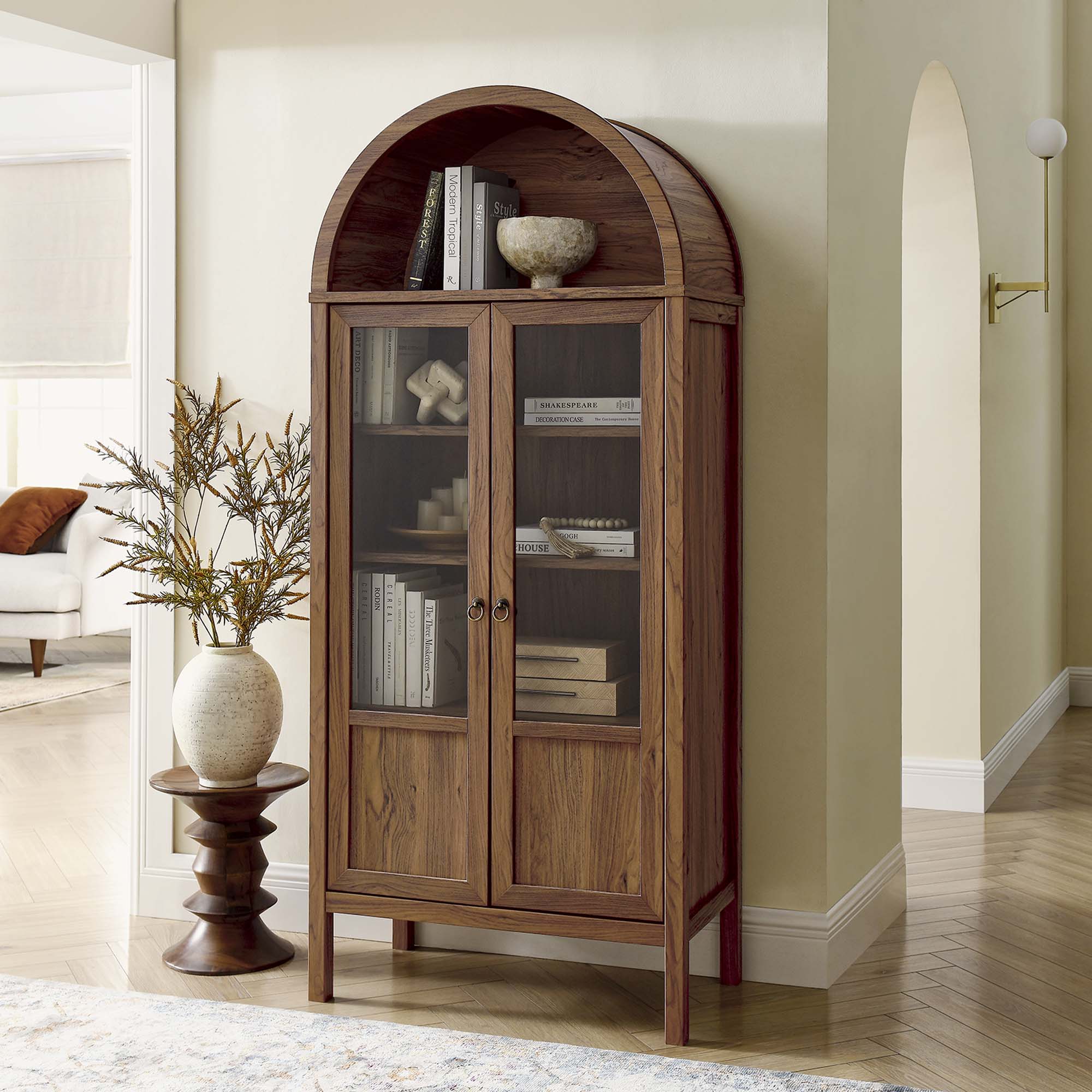 Tessa Tall Arched Storage Display Cabinet by Modway