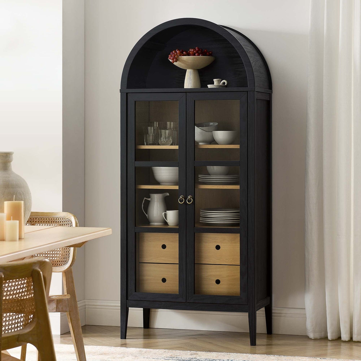 Nolan Tall Arched Storage Display Cabinet by Modway