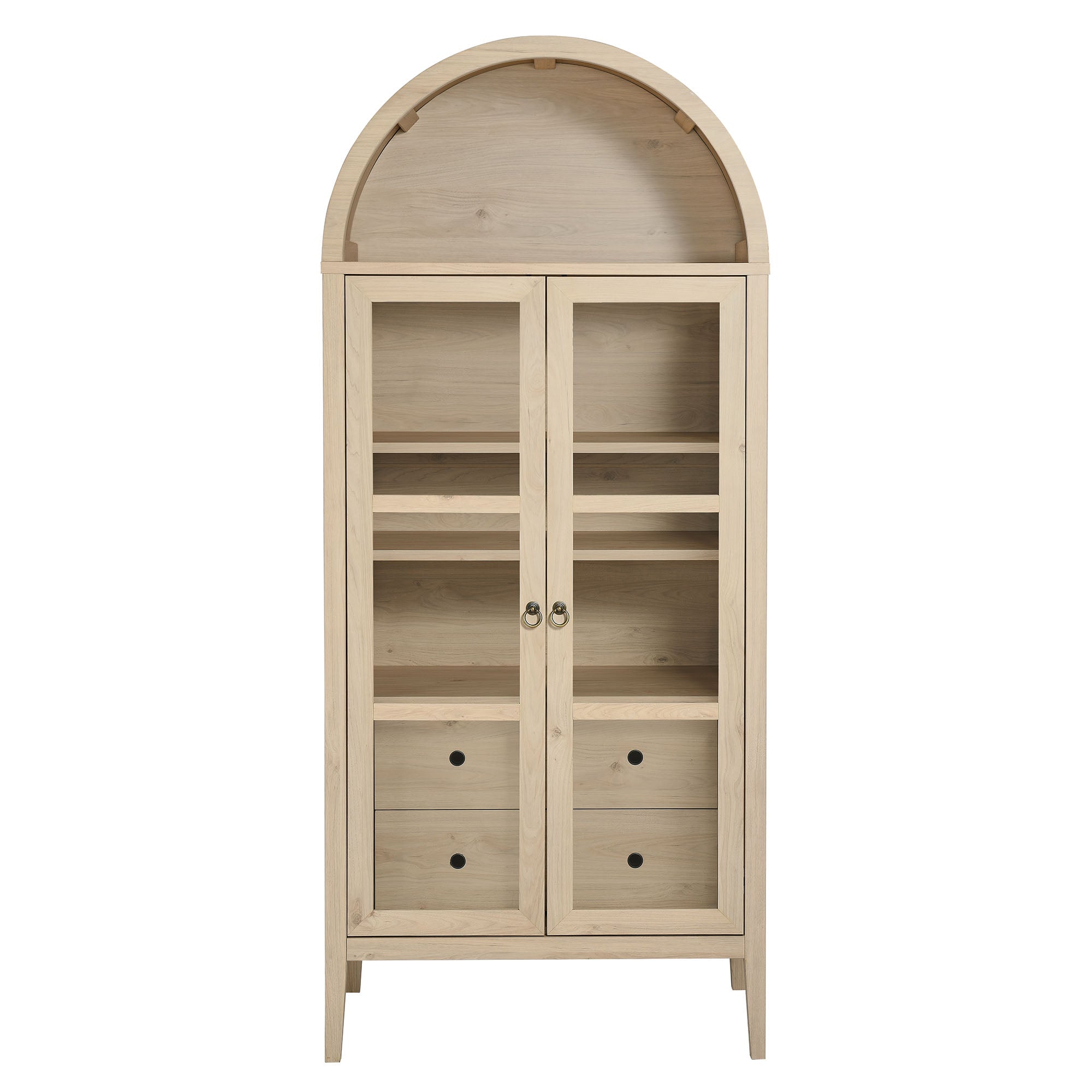 Nolan Tall Arched Storage Display Cabinet By HouseBean