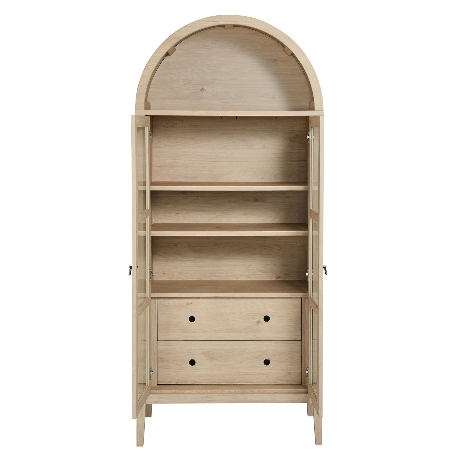 Nolan Tall Arched Storage Display Cabinet By HouseBean