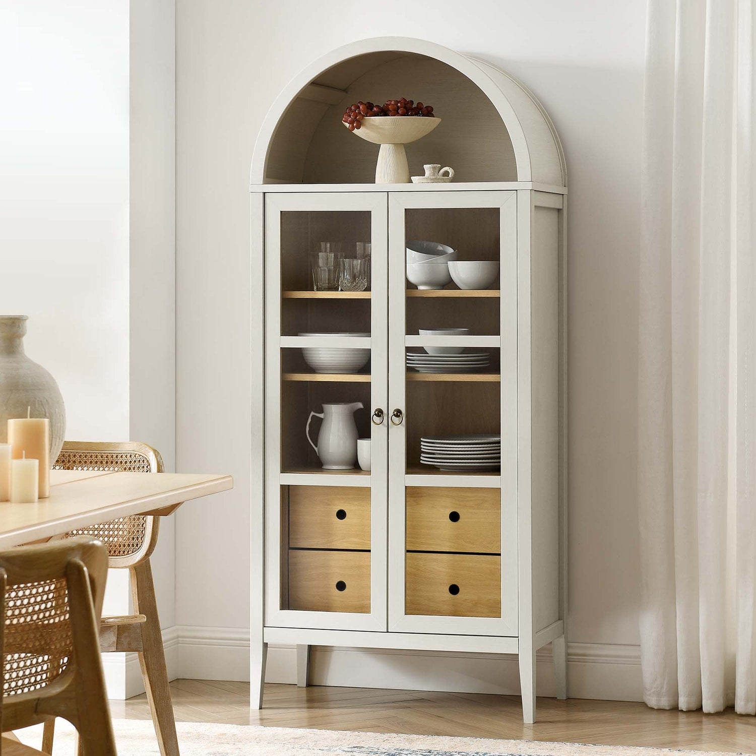 Nolan Tall Arched Storage Display Cabinet by Modway