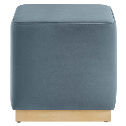 Tilden 17&quot; Square Performance Velvet Upholstered Ottoman by Modway