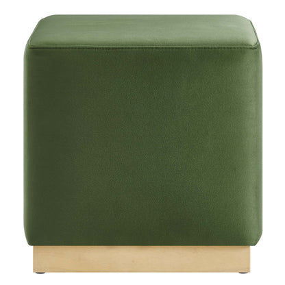 Tilden 17&quot; Square Performance Velvet Upholstered Ottoman by Modway
