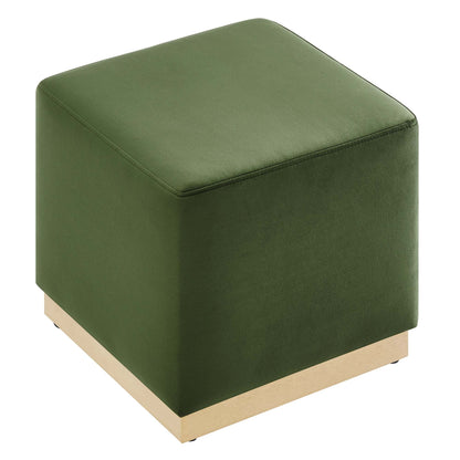 Tilden 17&quot; Square Performance Velvet Upholstered Ottoman by Modway