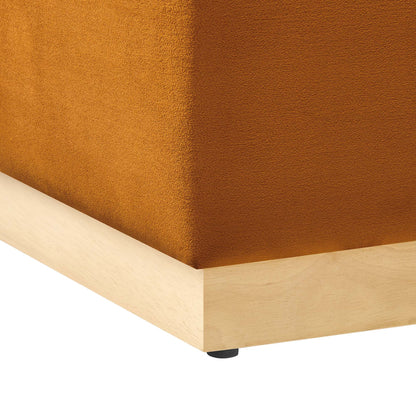 Tilden 17&quot; Square Performance Velvet Upholstered Ottoman by Modway