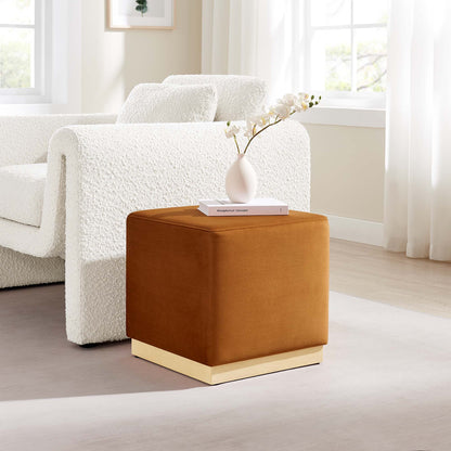 Tilden 17&quot; Square Performance Velvet Upholstered Ottoman by Modway
