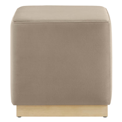 Tilden 17&quot; Square Performance Velvet Upholstered Ottoman by Modway