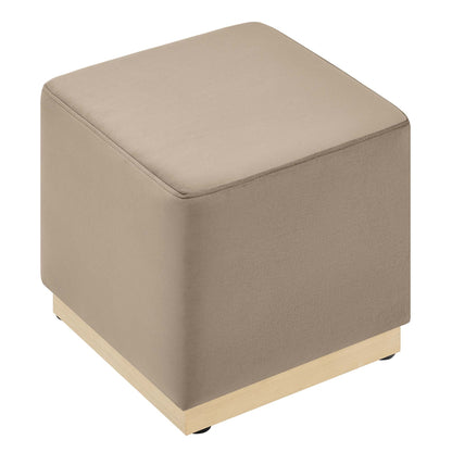 Tilden 17&quot; Square Performance Velvet Upholstered Ottoman by Modway