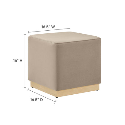 Tilden 17&quot; Square Performance Velvet Upholstered Ottoman by Modway