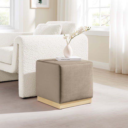 Tilden 17&quot; Square Performance Velvet Upholstered Ottoman by Modway