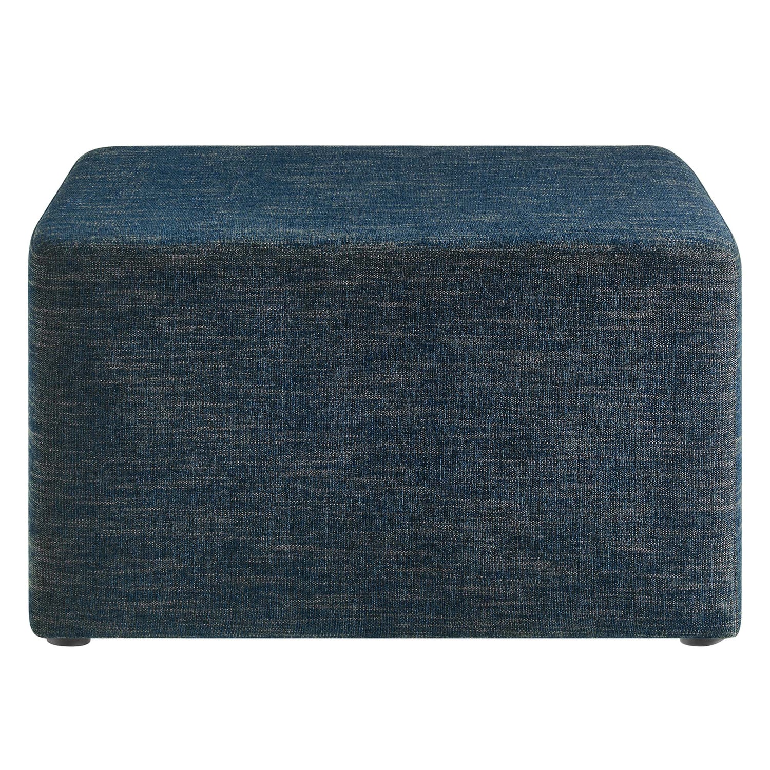 Callum Large 28&quot; Square Woven Heathered Fabric Upholstered Ottoman by Modway