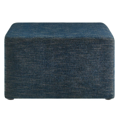 Callum Large 28&quot; Square Woven Heathered Fabric Upholstered Ottoman by Modway
