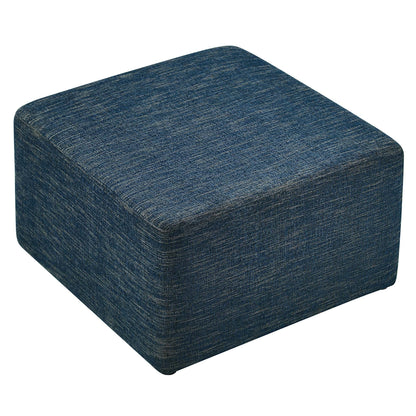 Callum Large 28&quot; Square Woven Heathered Fabric Upholstered Ottoman by Modway