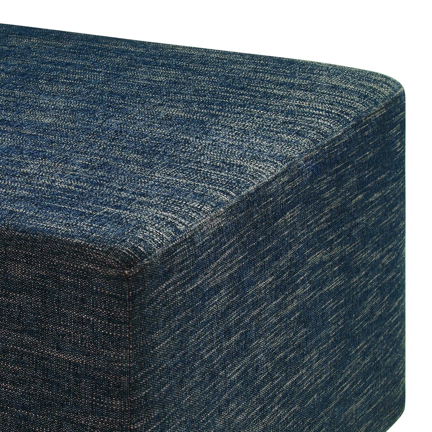 Callum Large 28&quot; Square Woven Heathered Fabric Upholstered Ottoman by Modway