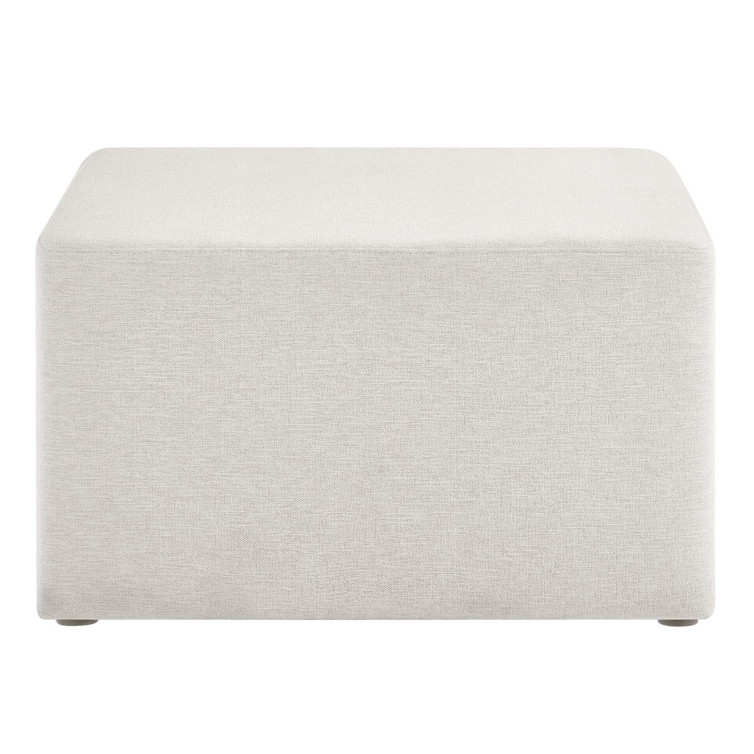 Callum Large 28&quot; Square Woven Heathered Fabric Upholstered Ottoman by Modway