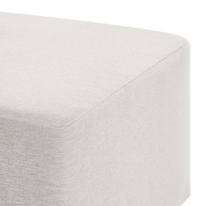 Callum Large 28&quot; Square Woven Heathered Fabric Upholstered Ottoman by Modway