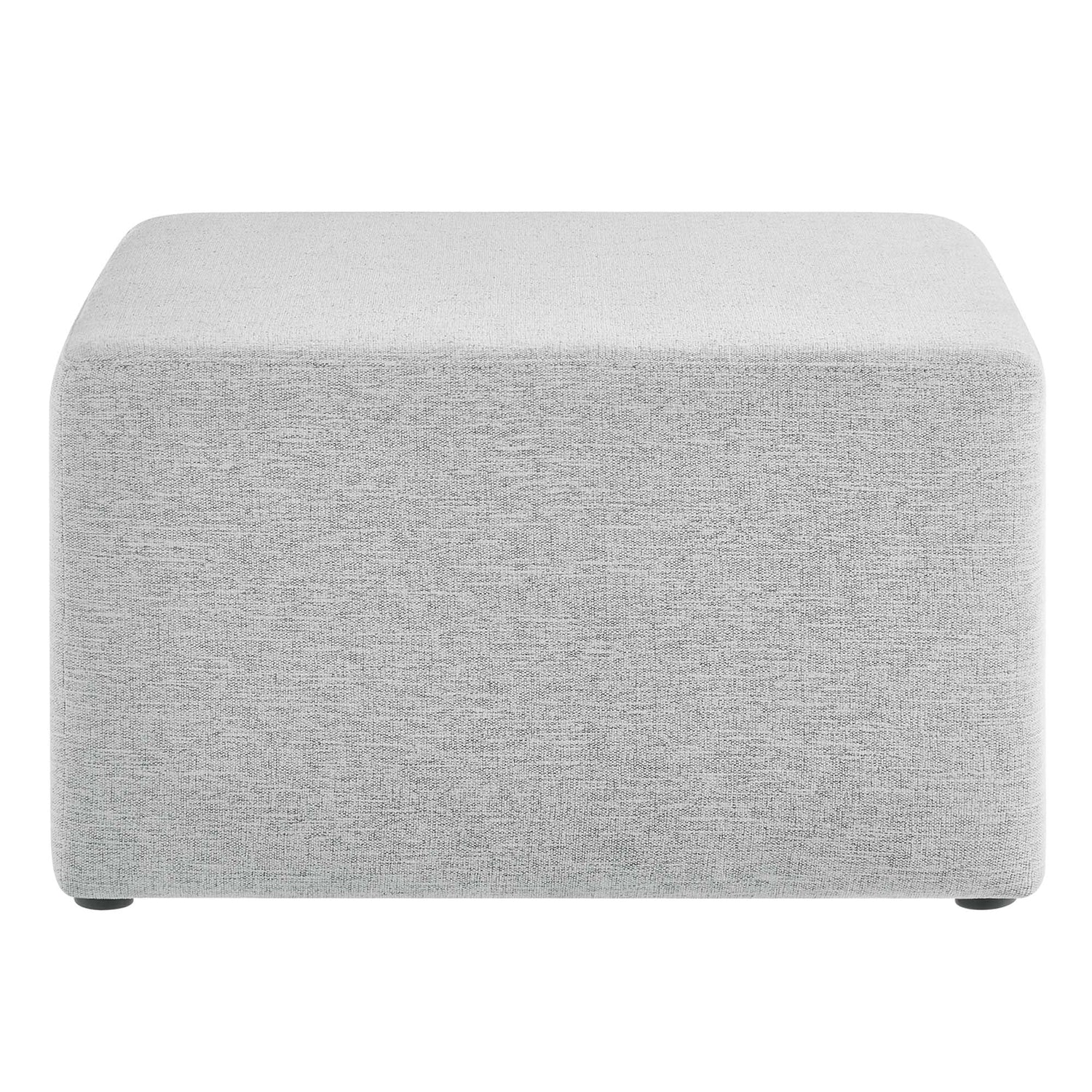 Callum Large 28&quot; Square Woven Heathered Fabric Upholstered Ottoman by Modway