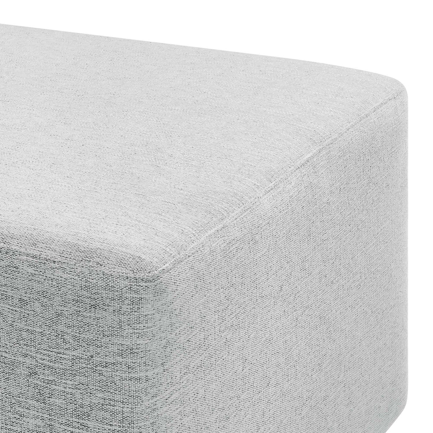 Callum Large 28&quot; Square Woven Heathered Fabric Upholstered Ottoman by Modway