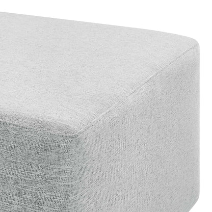 Callum Large 28&quot; Square Woven Heathered Fabric Upholstered Ottoman by Modway