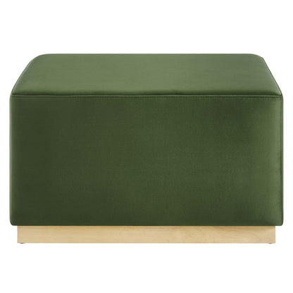 Tilden Large 28&quot; Square Performance Velvet Upholstered Ottoman by Modway