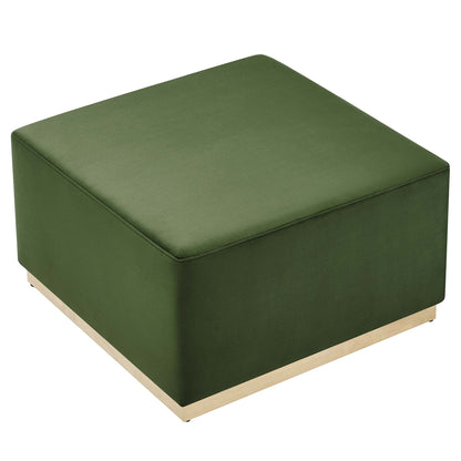 Tilden Large 28&quot; Square Performance Velvet Upholstered Ottoman by Modway