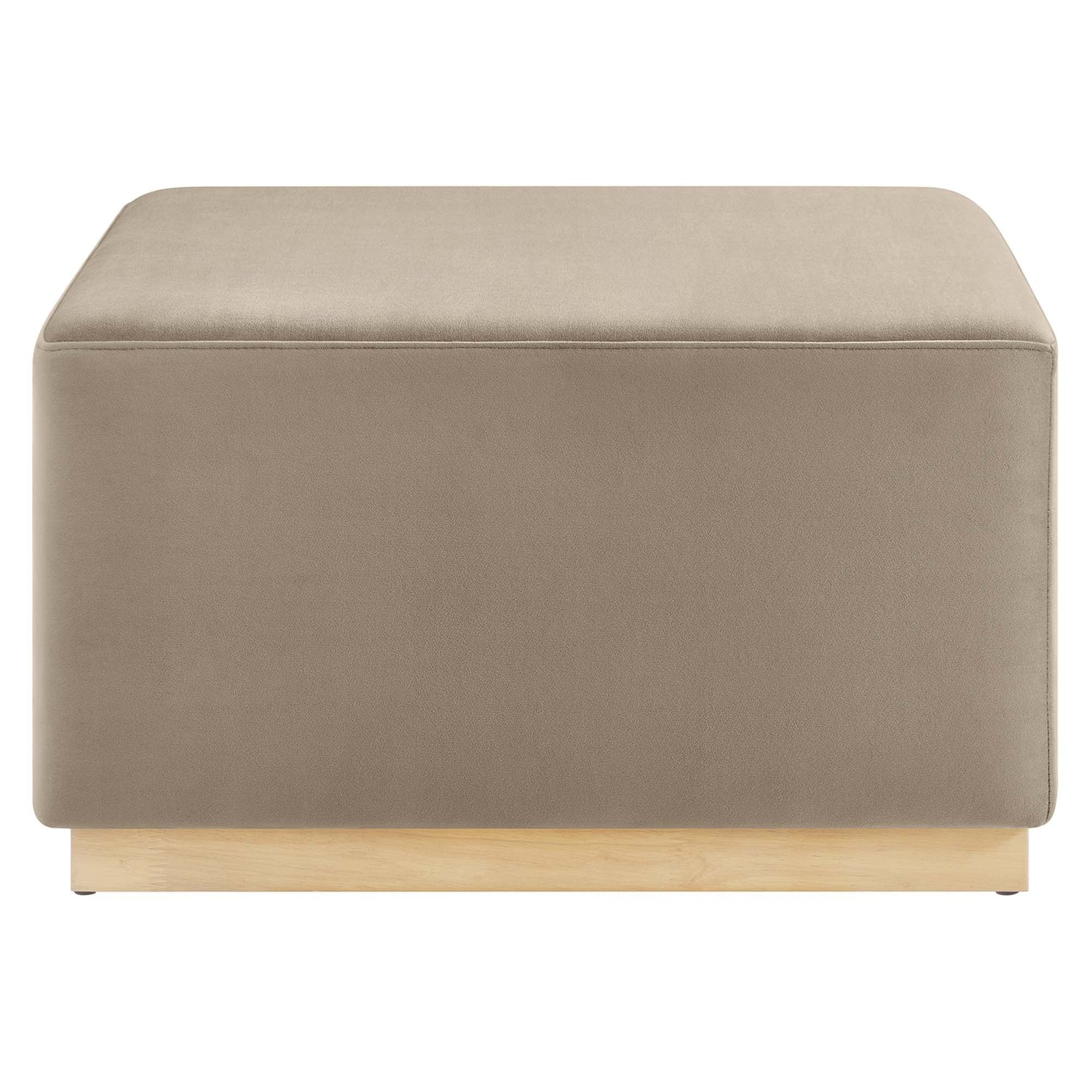 Tilden Large 28&quot; Square Performance Velvet Upholstered Ottoman by Modway