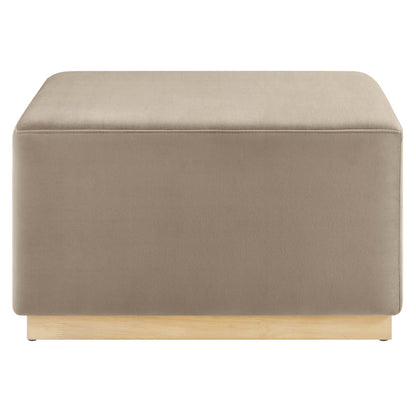 Tilden Large 28&quot; Square Performance Velvet Upholstered Ottoman by Modway