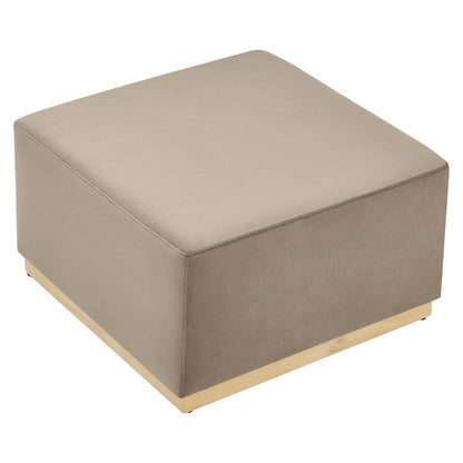 Tilden Large 28&quot; Square Performance Velvet Upholstered Ottoman by Modway