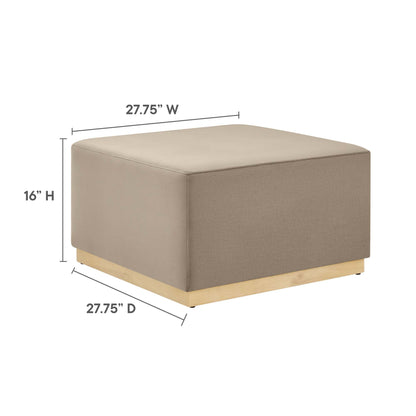 Tilden Large 28&quot; Square Performance Velvet Upholstered Ottoman by Modway