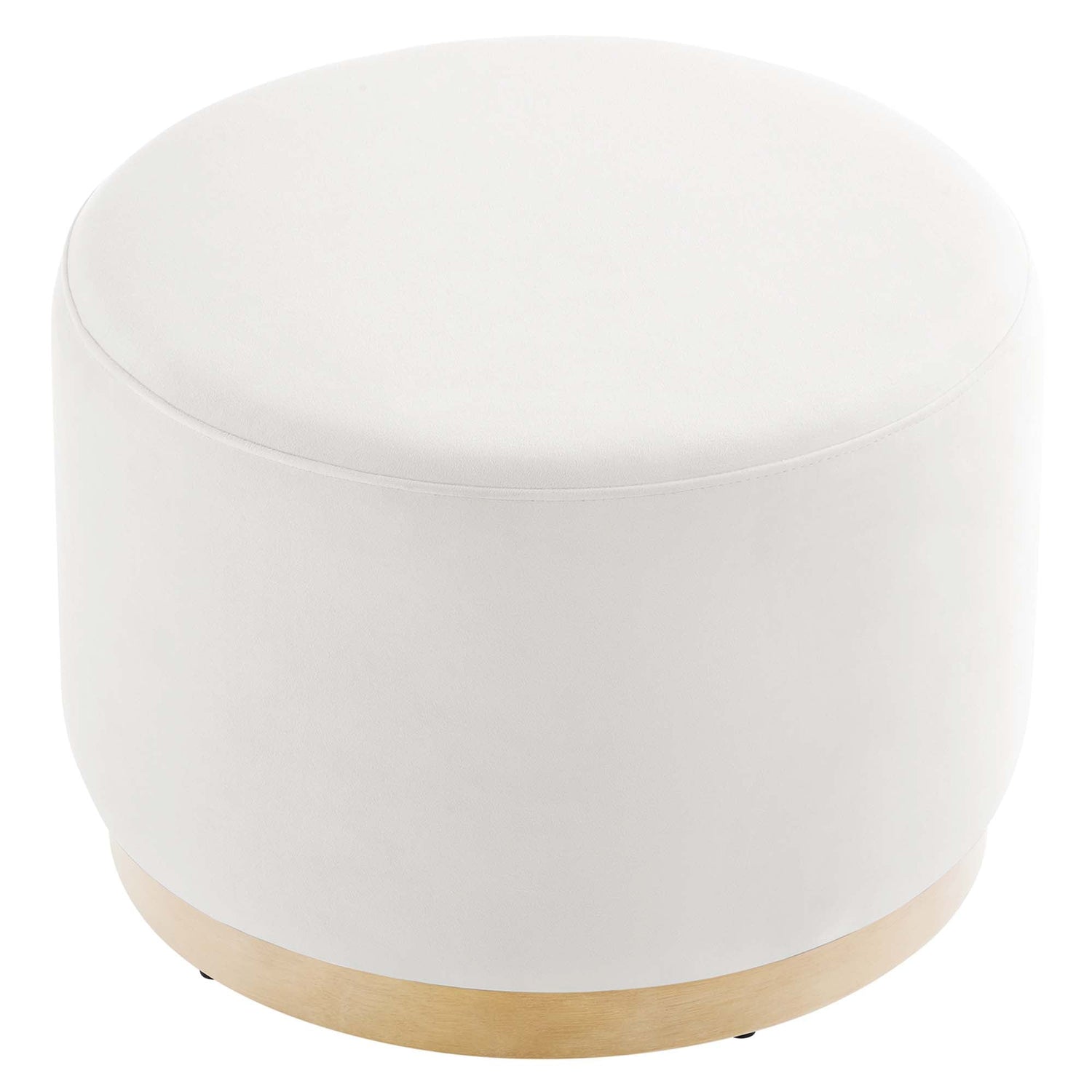 Tilden Large 23&quot; Round Performance Velvet Upholstered Ottoman by Modway