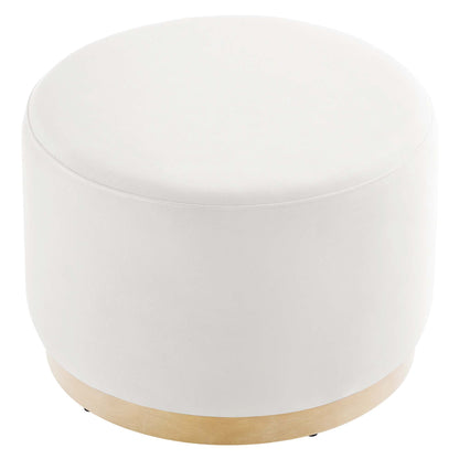 Tilden Large 23&quot; Round Performance Velvet Upholstered Ottoman by Modway