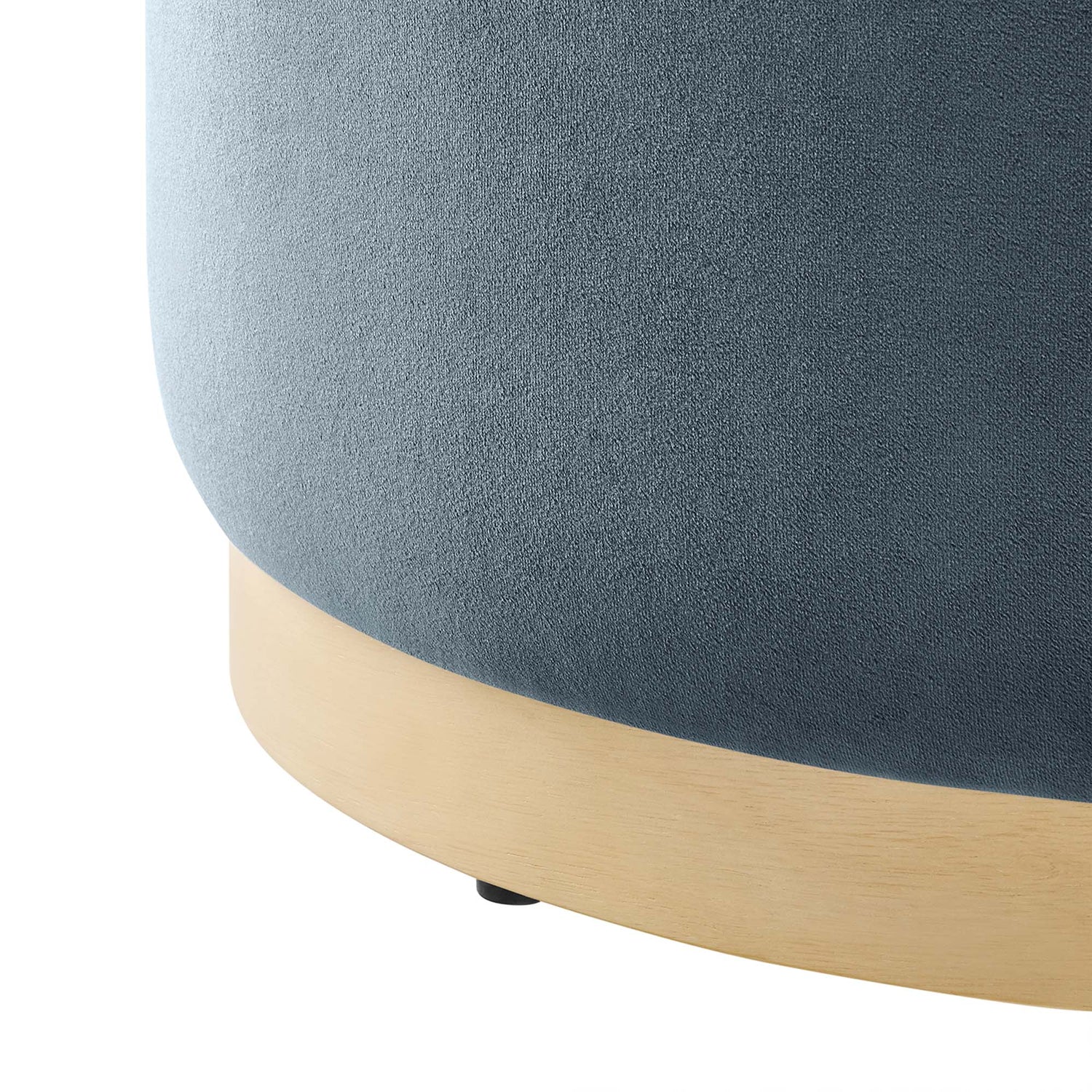 Tilden Large 23&quot; Round Performance Velvet Upholstered Ottoman by Modway