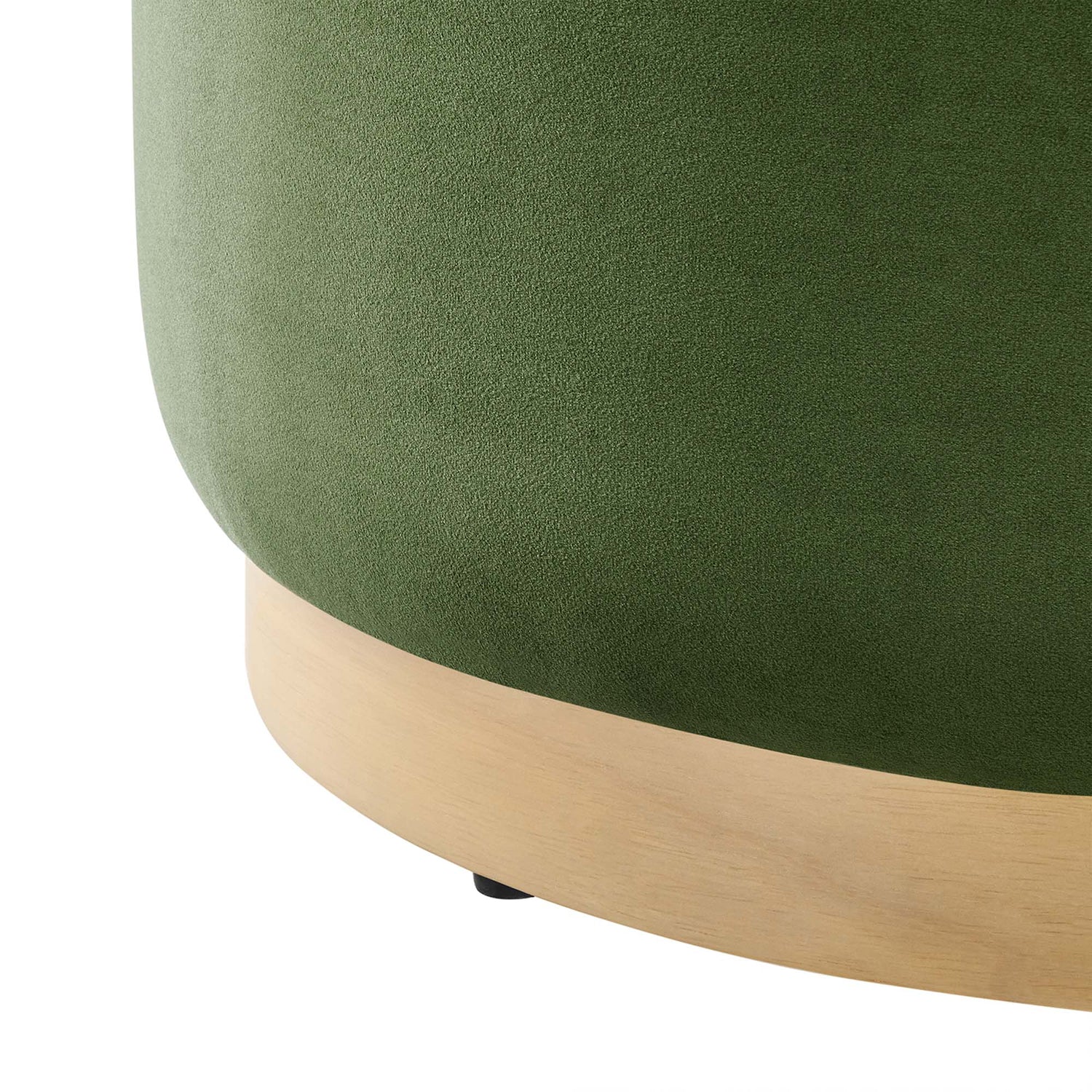 Tilden Large 23&quot; Round Performance Velvet Upholstered Ottoman by Modway