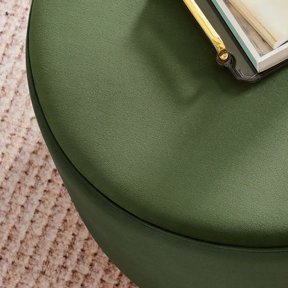 Tilden Large 23&quot; Round Performance Velvet Upholstered Ottoman by Modway