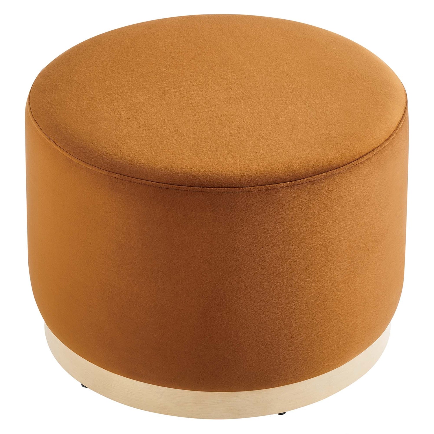 Tilden Large 23&quot; Round Performance Velvet Upholstered Ottoman by Modway