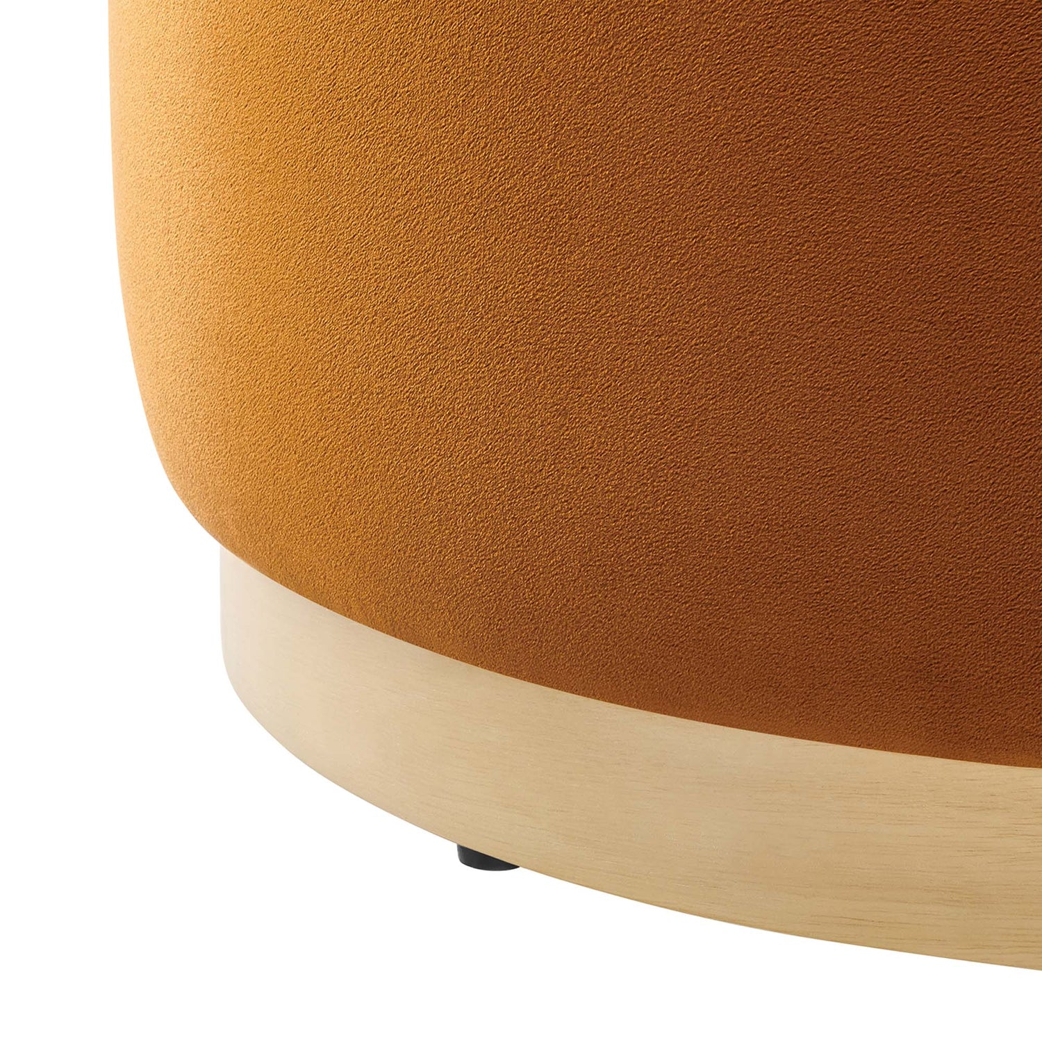 Tilden Large 23&quot; Round Performance Velvet Upholstered Ottoman by Modway