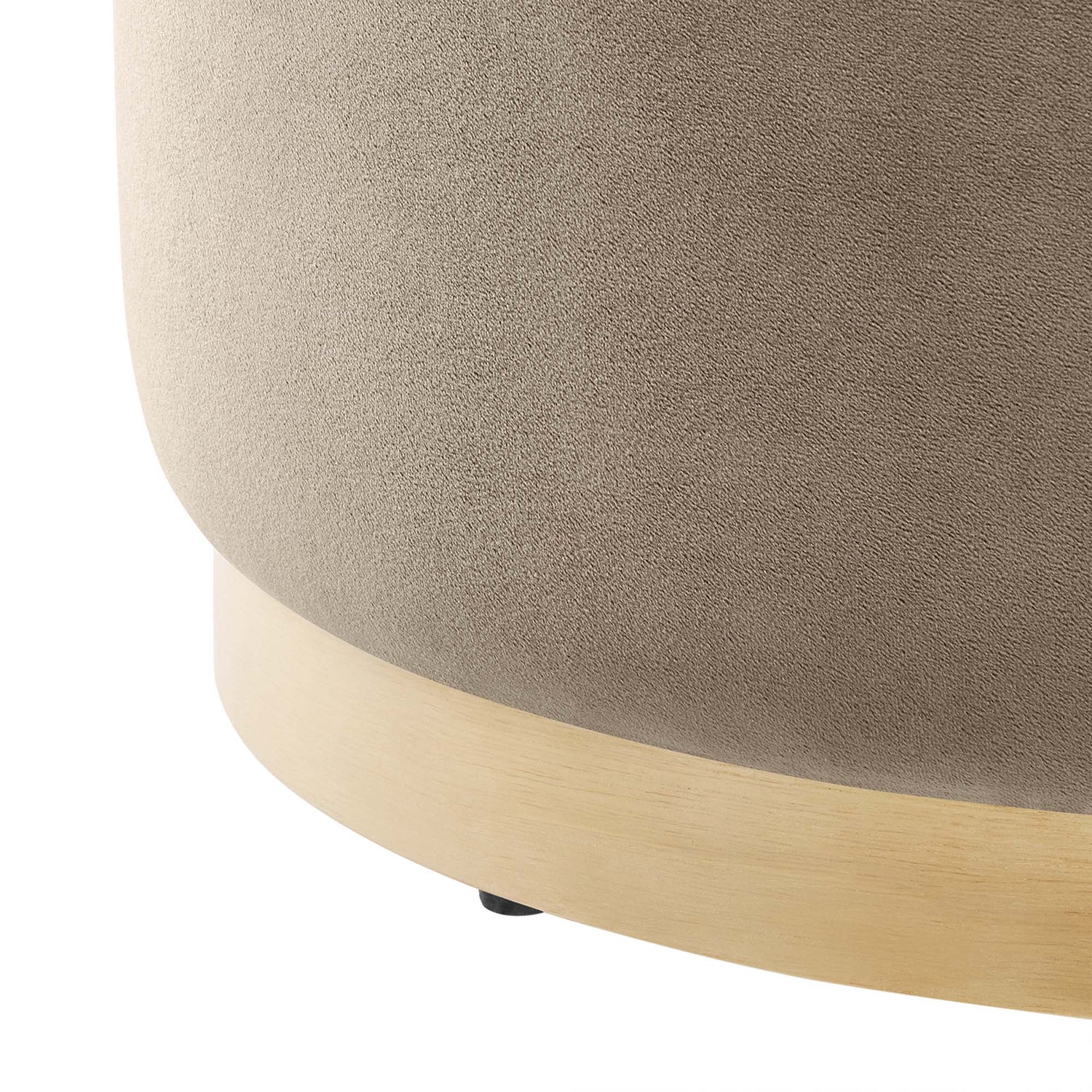 Tilden Large 23&quot; Round Performance Velvet Upholstered Ottoman by Modway