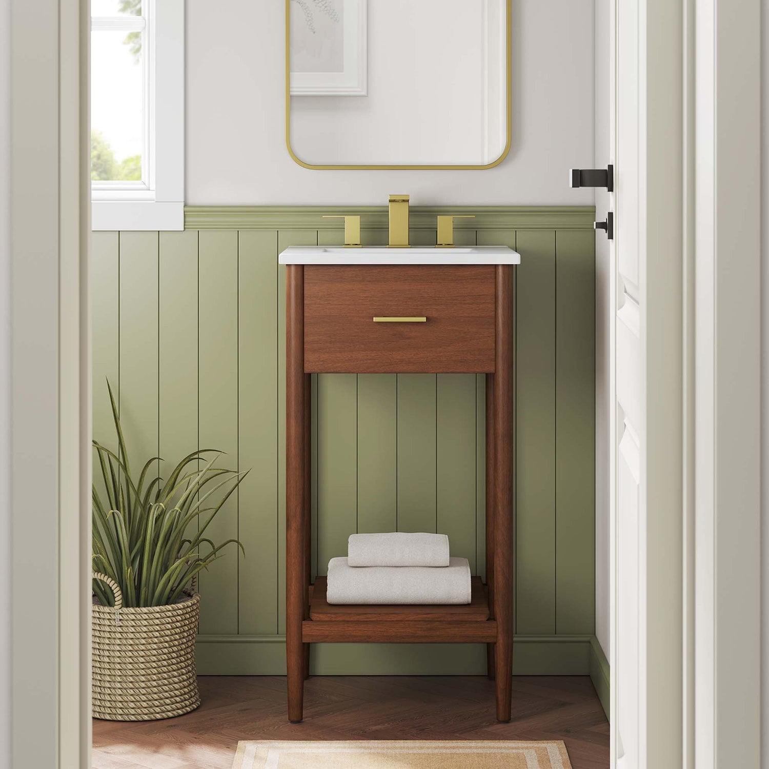 Zaire Bathroom Vanity Basin Included By HouseBean