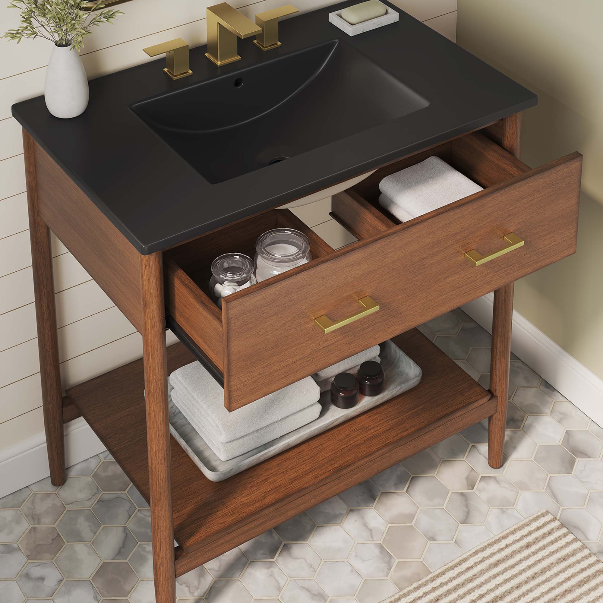 Zaire Bathroom Vanity Basin Included by Modway