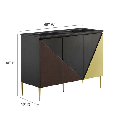 Alchemist 48&quot; Double Sink Bathroom Vanity By HouseBean