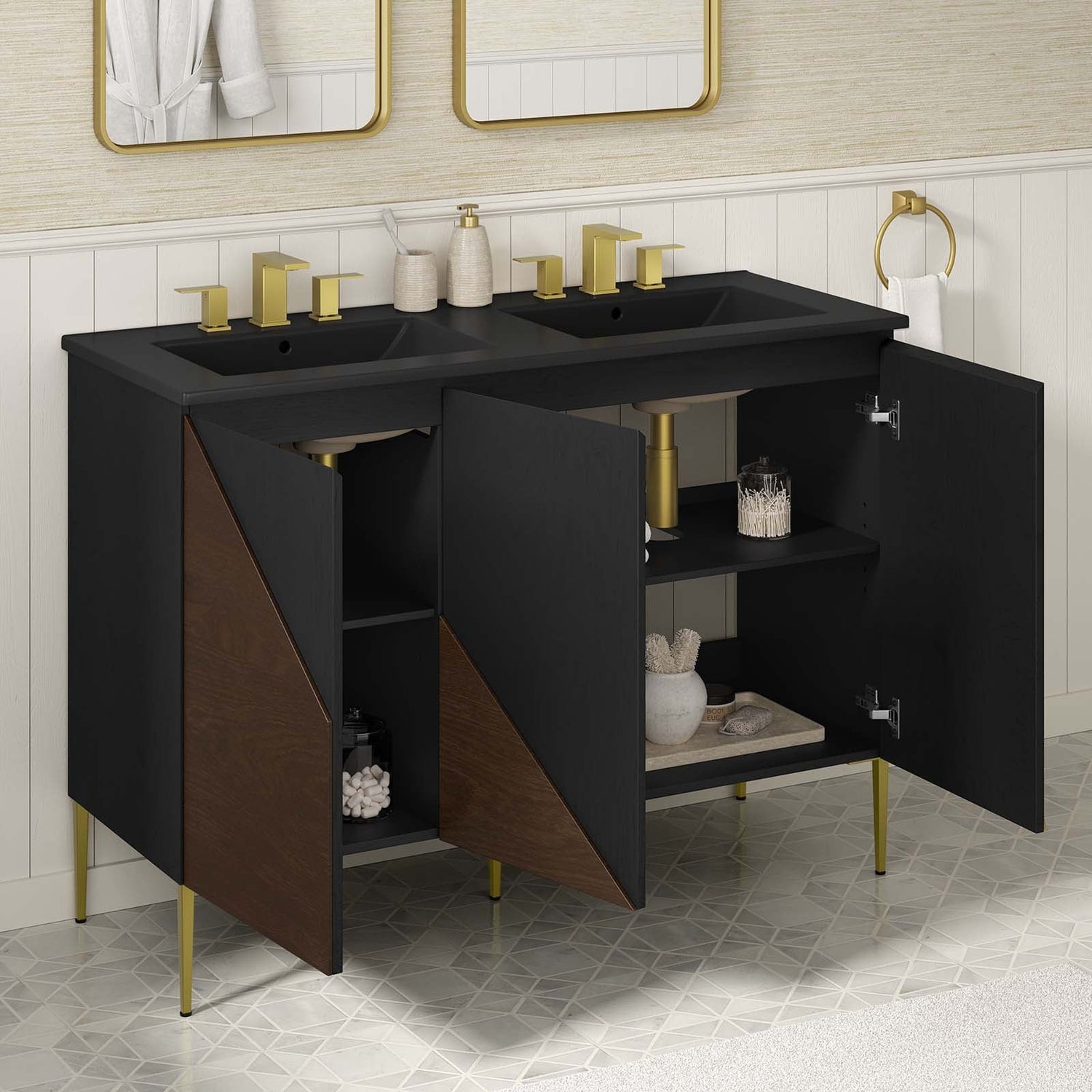 Alchemist 48&quot; Double Sink Bathroom Vanity By HouseBean